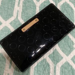 Kate spade embossed polka dot wallet